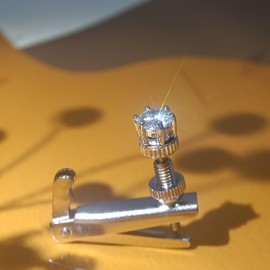 Handmade Creative Violin Fine Tuning Violin Tuners Violin Screw Violin String Adjusters for 3/4 4/4 Violins (7WHITE)