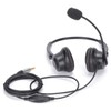 Binaural Headset Aluminum Shell Telephone Headset with Microphone and Audio