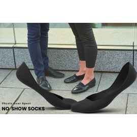 Women and Men No Show Socks - Non-Slip Invisible Low Cut Socks (3 Pairs Black)