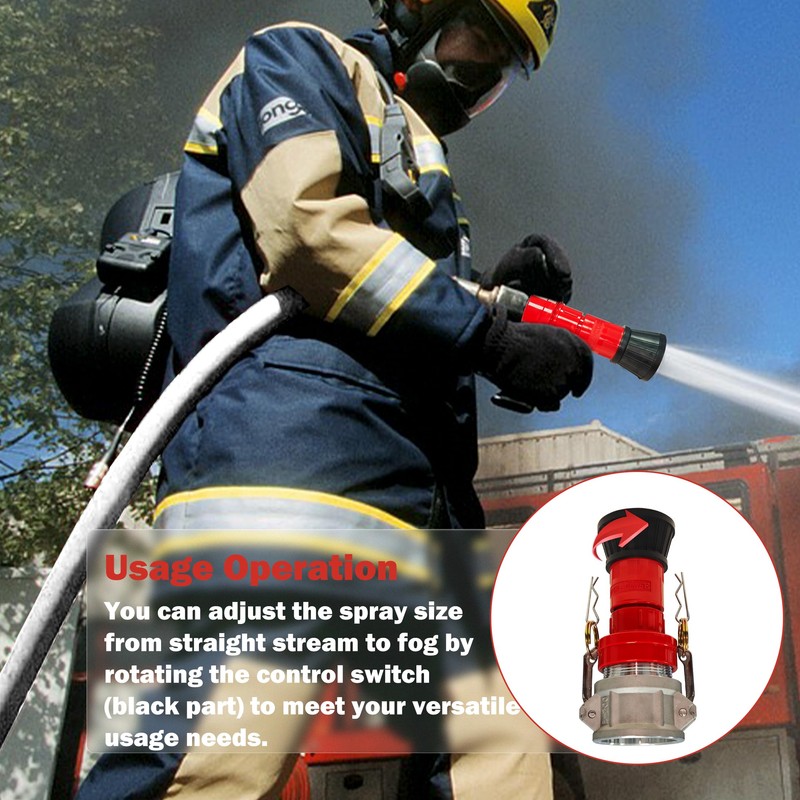 ZYfire Fire Hose Nozzle - 2" NPSH Heavy Duty Fire