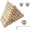 Wood Dowel, CESFONJER 8mm Dowel Kit, 55 Wood Dowels, 2