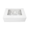 FALGUN 10 x Premium White 6 Hole Cavity Cupcake Boxes