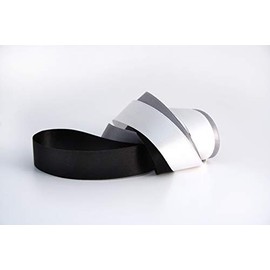 Double Faced Silk Satin Ribbon 1/4" Width / 33 Yards per roll /100% Silk (001 White)