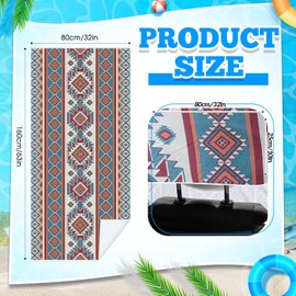 Hahafelt 2 Pack Car Seat Towel Covers with Storage Bag Seat Post Workout Sweat Washable Cover Non Slip for Car Towel for Dog Pet Workout Outdoor Sport Activities(Horizontal Stripe Pattern)