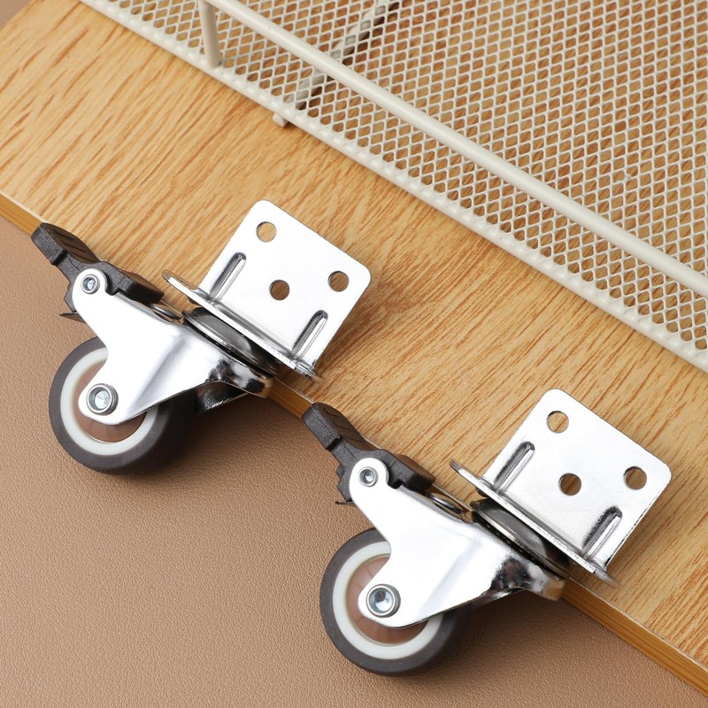 TOYMYTOY L-Shaped Caster 4 Pieces, Load Capacity 132.3 lbs (60