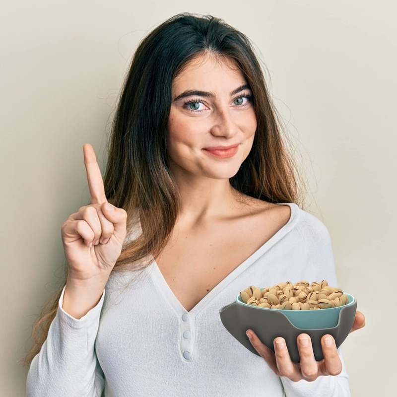 Pistachio Bowl By Elevated Essentials - Double Dish Serving Bowl