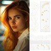 LynixTrade 10PCS Glitter Freckles Face Tattoo, Gold Face Sparkle Faux