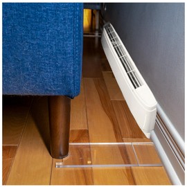 Vianetrix Clear Couch and Bed Stoppers (2‑Pack) – Universal Wall Spacer, Prevents Fire Risks from Heaters and Keeps Space for Outlets, Protects Walls