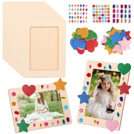 Wooden Photo Frame DIY Children's Handmade Wooden Photo Album 6 Inches