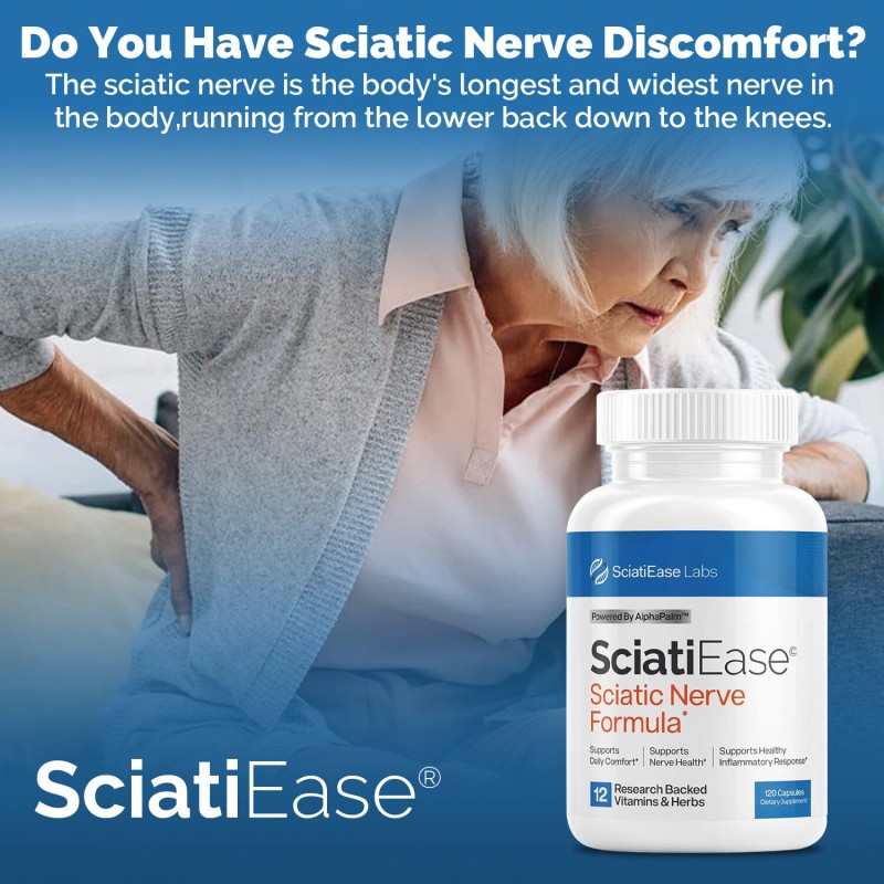 SciatiEase Labs Sciatic Nerve Formula - R-ALA, PEA - Relieve