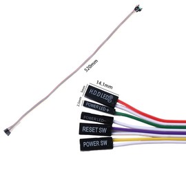 Leadigol 2PCS ATX Computer Motherboard Power Cable, 65cm, Multicolor, Male-to-Female, 12V DC, Type A Plug, Compatible with ATX Systems