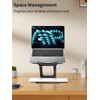 tounee Laptop Stand for Desk Adjustable Height, Telescopic Computer Stand