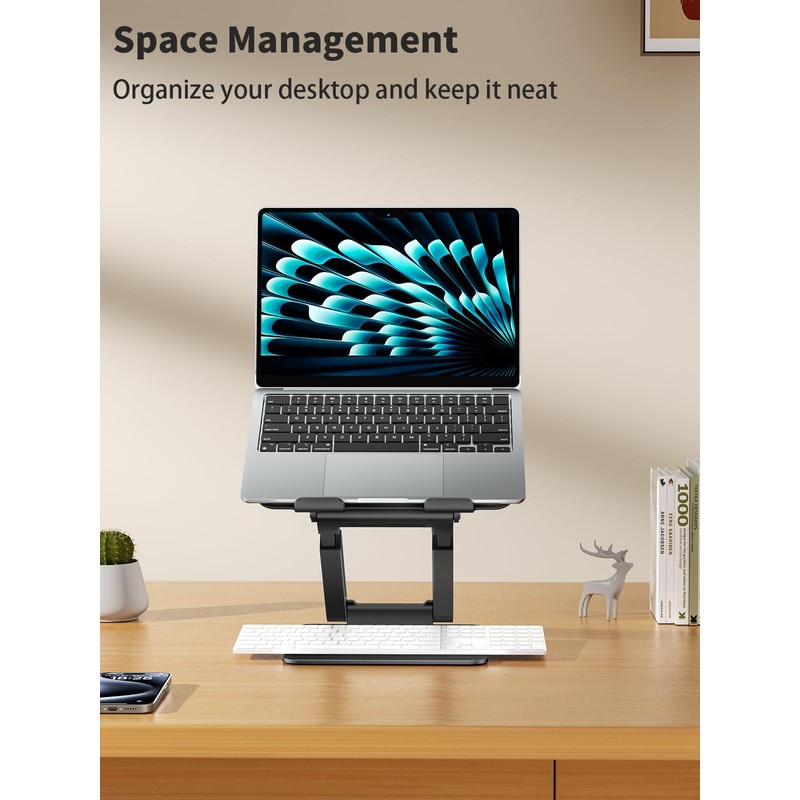 tounee Laptop Stand for Desk Adjustable Height, Telescopic Computer Stand