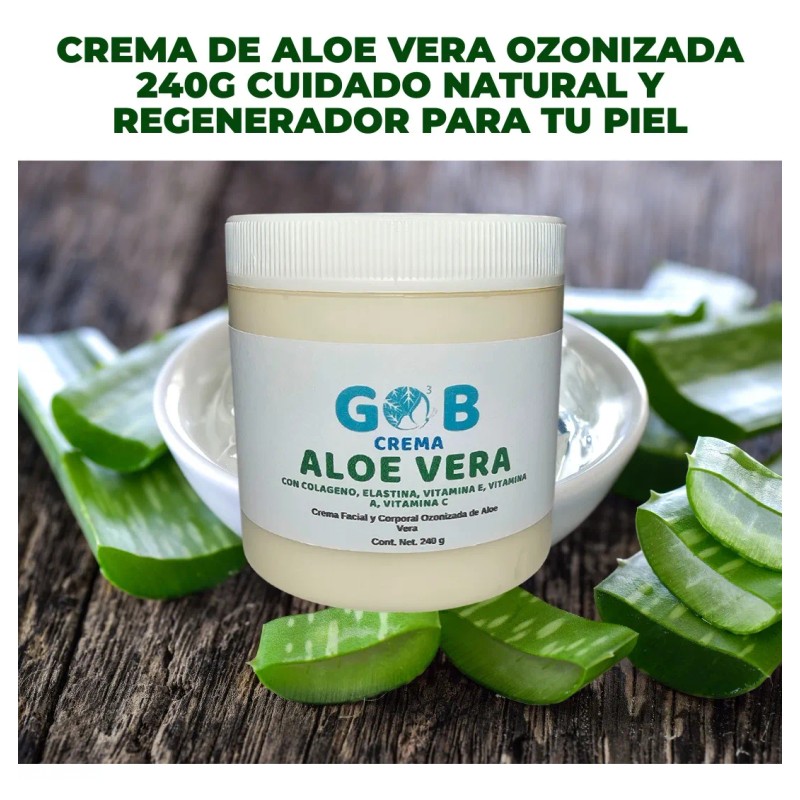 Crema De Aloe Vera Ozonizada - Gob - 240 G