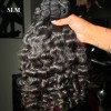 Raw Cambodian Natural Wavy Hair Bundles Unprocessed Raw Indian Curly