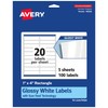 Avery Rectangle Labels with Sure Feed, 1" x 4", 100