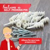 XFasten Plastic Self Drilling Drywall Anchors with Screws Kit (100