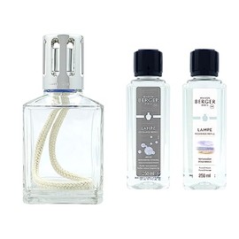 LAMPE BERGER Lampe Berger Essentielle Carree Set, Glas, Trasparente, 28,5 x 14,5 x 14 cm, 1 Einheiten