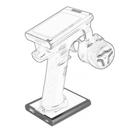 TOOMOD Aluminum RC Remote Radio Controller Base Bracket Holder Transmitter Protector Base Frame for Flysky Noble NB4 Pro NB4 Lite NB4 Protect Support (Grey)