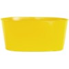 Fyne-Finds Set of 2 Yellow Oval Metal Herb Trough 23cm,