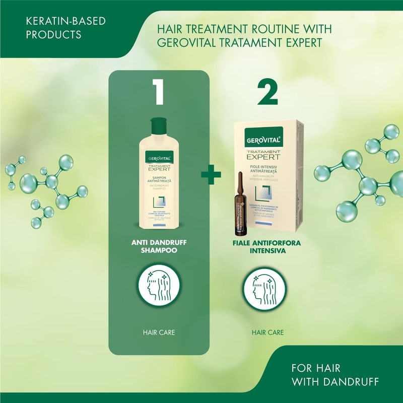 Gerovital Tratament Expert, Anti Dandruff Shampoo, 400 ml