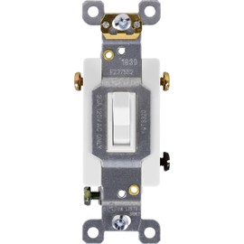 GE 42161 3-Way Toggle Switch, White