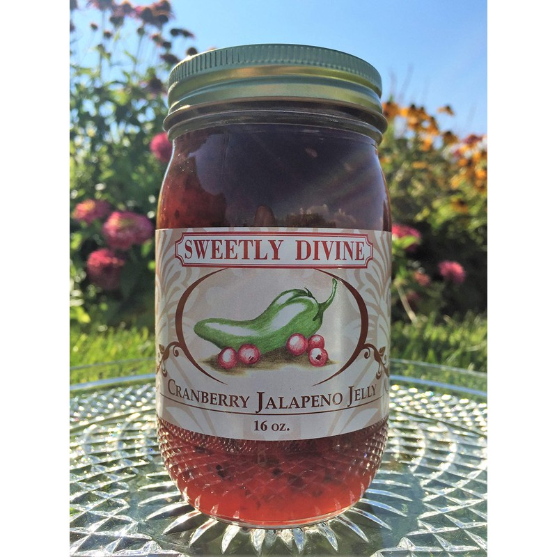 Sweetly Divine Hot Pepper Jelly - Multiple Flavors Available (Cranberry