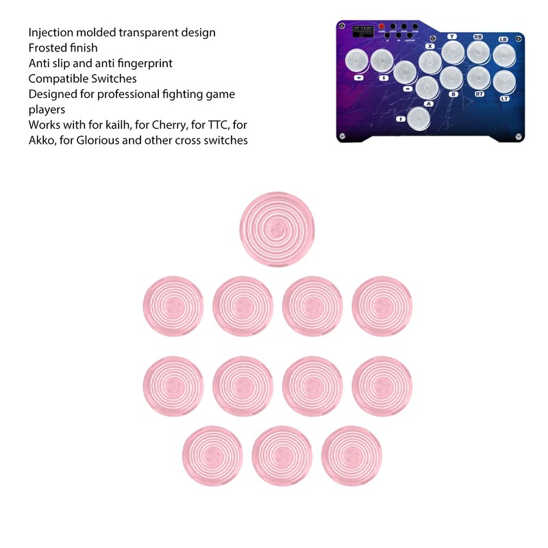 12pcs Arcade Button Cover 20.2mm 25.3mm Mechanical Push Button Cover