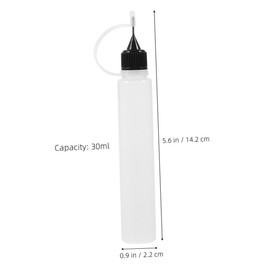 Operitacx Multifunctional Pe Plastic Bottles Squeeze Tip for Craft Cooking Liquids