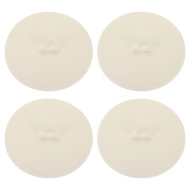 uxcell Silicone Cup Lids, 4Pcs Silicone Cup Covers, Reusable Anti-Dust Tight Seal Silicone Mugs Cover for Drink Cup, Glass Cup, Coffee Cup (Cream White)