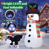 GOOSH 5.4 FT Christmas Snowman Inflatables Outdoor Decorations Funny Snowman