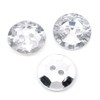 20 Large 30mm Plastic Crystal Faux Diamond Round Rhinestone Sewing