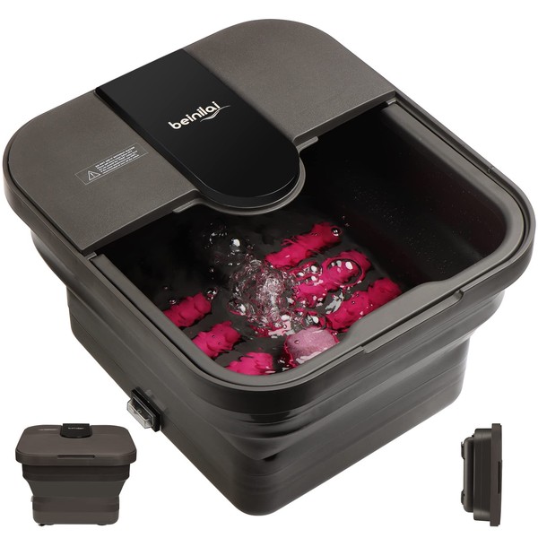 Beinilai Collapsible Foot Spa,Foot Bath with Heat and Massage and