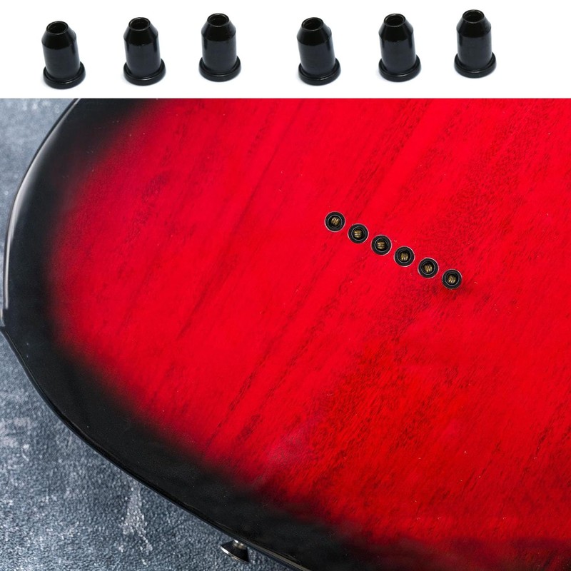 Dookoe Guitar Ferrules Guitar String Caps Mounting Buckles Through-Body Ferrules