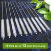 Straw Cleaner Brush Extend 12 inch, Extra Wide 12mm diam