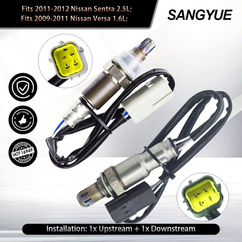 Sangyue 2X Oxygen Sensor for 2011-2012 Nissan Sentra 2.5L; 2009-2011
