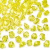Yellow Fake Crushed Ice Rocks, 150 PCS Fake Diamonds Plastic