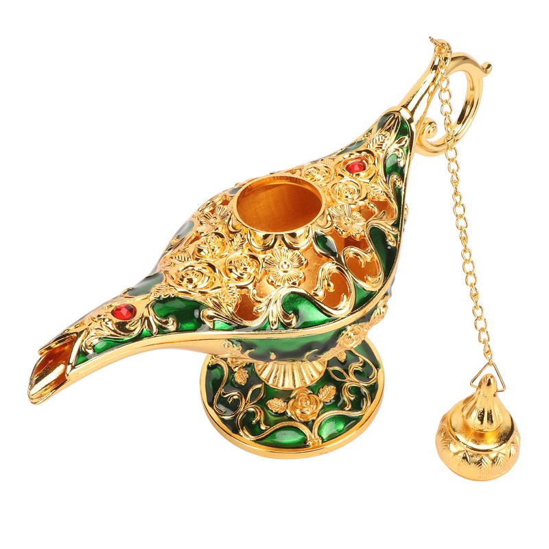 Magic Genie Lamp Exquisite Colorfast Eye Catching Alloy Embossed Pattern