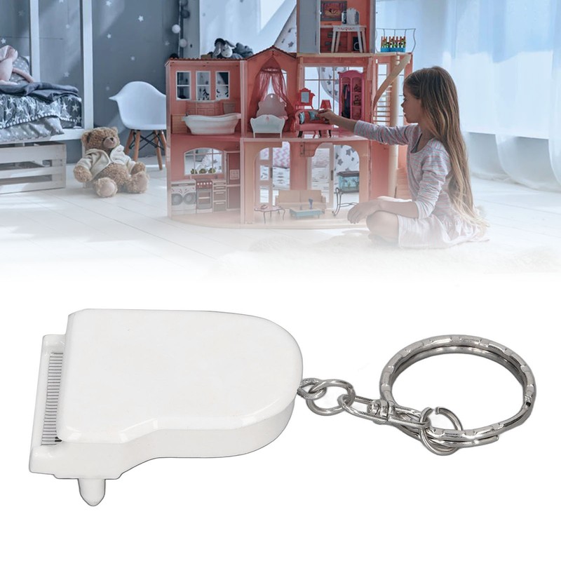 Mini Piano Pendant Keychain Micro Decoration Simulation Piano Key Chain