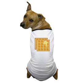 CafePress Buttered Waffles Dog T Shirt Dog T-Shirt, Pet Clothing, Funny Dog Costume