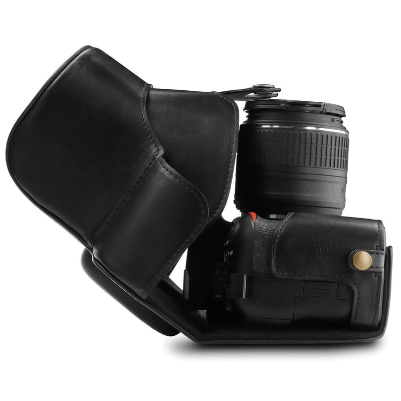 MegaGear MG1535 Nikon D3500 Ever Ready Kameratasche und Trageriemen, Leder,