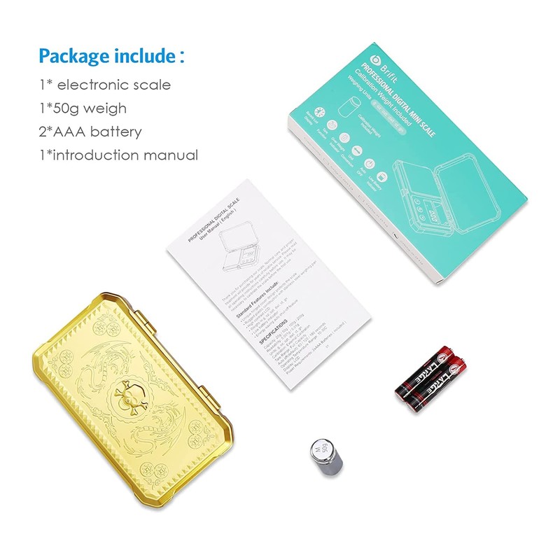 AMIR 200g/0.01g Digital Pocket Scale, Upgraded Mini Gram Scale with
