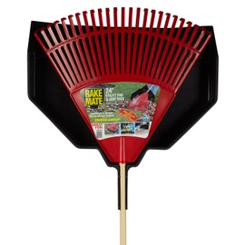 Emsco Group 90243 Leaf Rake and Utility Dust Pan, Black