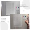 TEHAUX 1set Magnetic Acrylic Dry Erase Board for Fridge Erasable