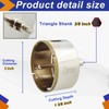 DaduoRi 3 Inch Diamond Hole Saw with Pilot Bit, 3"