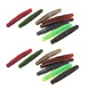 16pcs Soft Lure TPR Bite Resistant Hidden Hook Tip Built