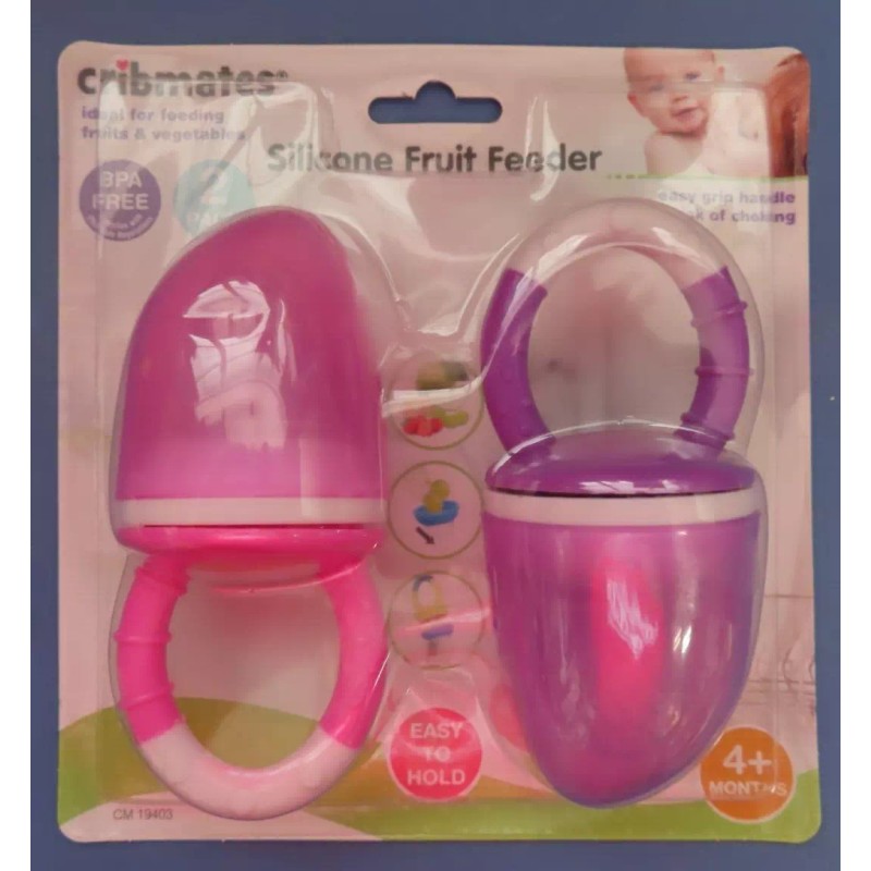 Cribmates Silicone Fruit Feeder Pack of 2 Choose colors BPA