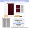 Simplebrand Ava Burgundy Blackout Curtains for Bedroom 72 Inch Length