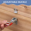 4 Pack Heavy Duty Metal Toggle Latch, Adjustable Box Closure