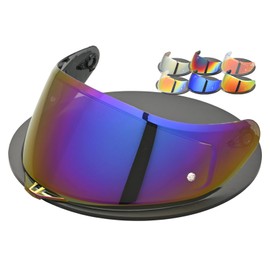 Logto Compatible With Upgrade Agv K1 Visor Replacement K3SV K5 Face Upgrade Shield Tinted Visor Helmet Accessories (Rainbow)